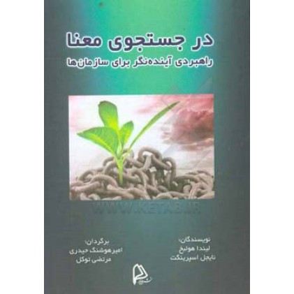 کتاب درجستجوی معنا راهبردی آینده نگر برای سازمان ها