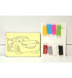 بازی شنی 8 رنگ چوبی طرح مگ کویین